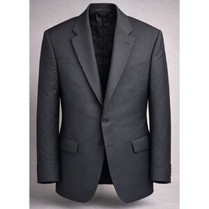 Jos A Bank Mens Blazer 40R Wool Tailored Fit Black Travelers Sport Coat Jacket